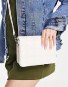 Svnx Padded Crossbody Bag In Off White