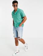 Polo Ralph Lauren Player Logo Short Sleeve Resort Shirt In Green