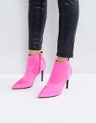 Asos Emberly Point Ankle Boots - Pink