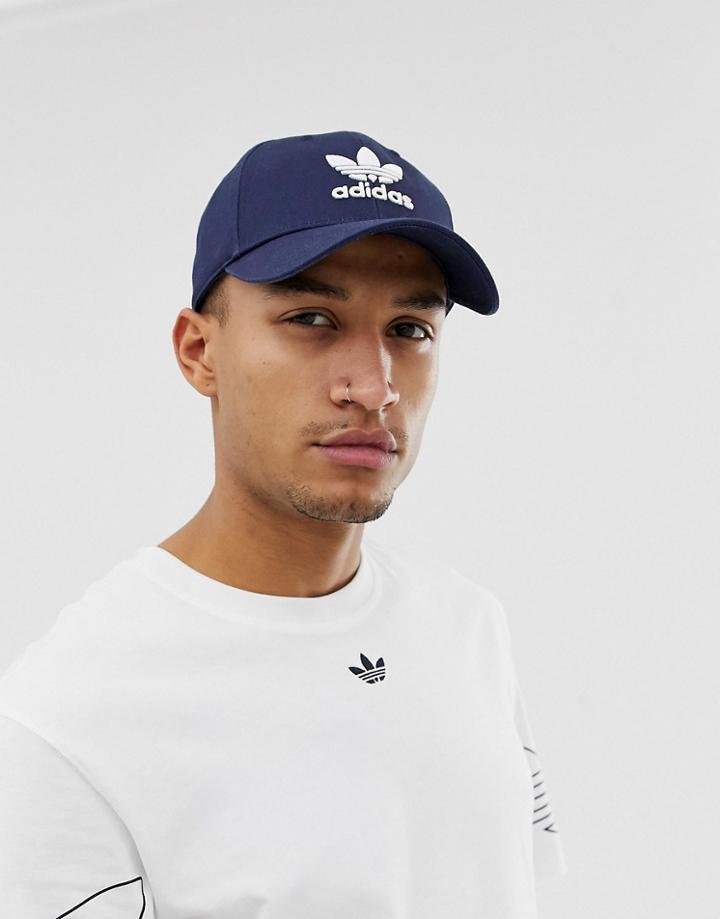 Adidas Originals Trefoil Cap In Navy