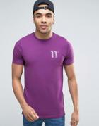 11 Degrees Muscle T-shirt In Purple - Purple