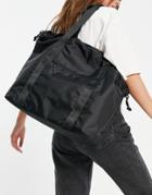 Consigned Draw Top Tote Bag In Black