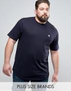 Le Breve Plus Raw Edge Longline T-shirt - Black