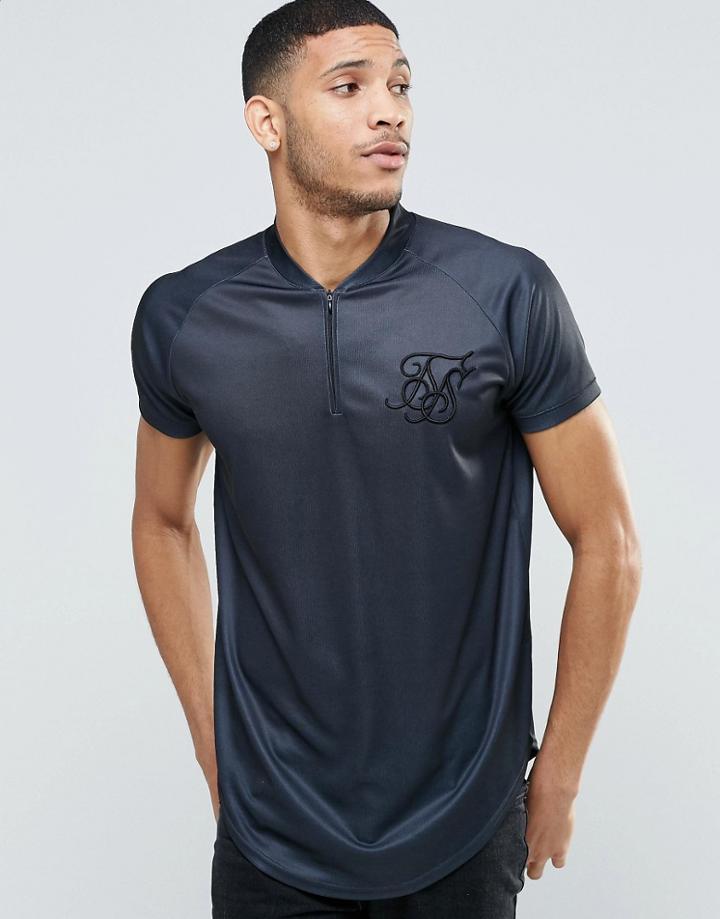 Siksilk Baseball T-shirt - Black