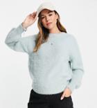 Urban Bliss Maternity Fluffy Knit Sweater In Sage Green
