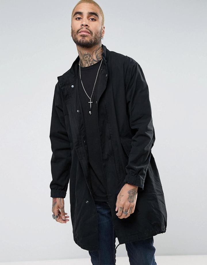 Allsaints Lightweight Parka - Black