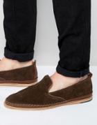 Hudson London Macuco Suede Loafer - Brown