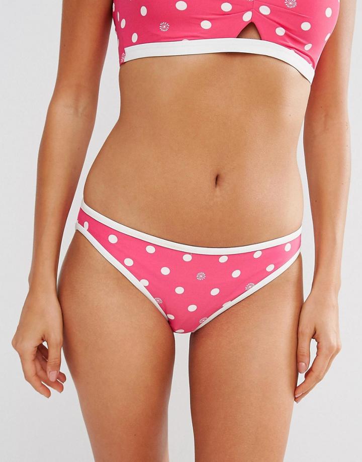 Coco Rave Polka Dot Bikini Bottoms - Pink