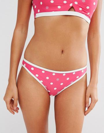 Coco Rave Polka Dot Bikini Bottoms - Pink