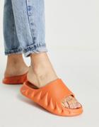 Topshop Pye Mule Slider Sandal In Orange