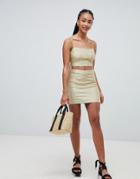 Emory Park Mini Skirt In Sparkle Fabric Two-piece