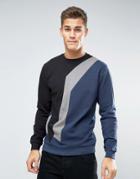 Lindbergh Cut & Sew Sweatshirt - Navy