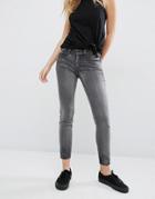 Blank Nyc Skinny Jeans With Raw Hem - Black