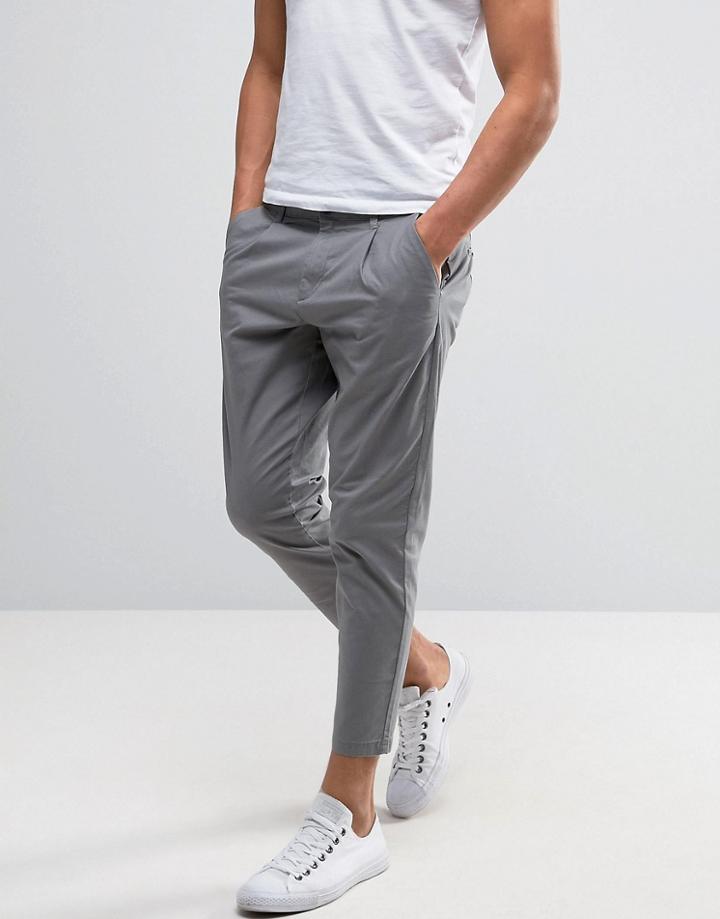 Only & Sons Cropped Chino - Gray