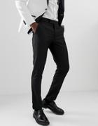 Asos Design Skinny Tuxedo Suit Pants In Black