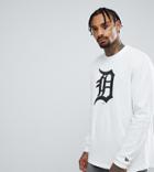 New Era Detroit Tigers Long Sleeve T-shirt Exclusive To Asos - White