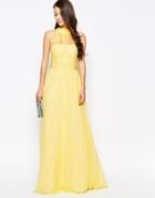 Ashley Roberts For Key Collections Radiance Maxi Dress - Yellow