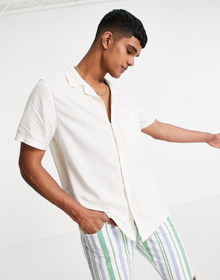Topman Revere Shirt In White