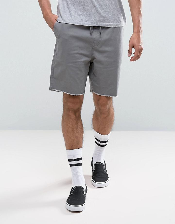 Brixton Shorts With Drawstring Waist - Gray