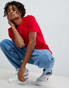 Asos Design Relaxed Fit T-shirt With Crew Neck In Red - Red