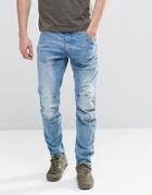 G-star 3301 Straight Jeans Light Medium Aged - Medium Aged