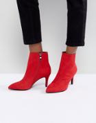 Forever New Stiletto Ankle Boot - Red