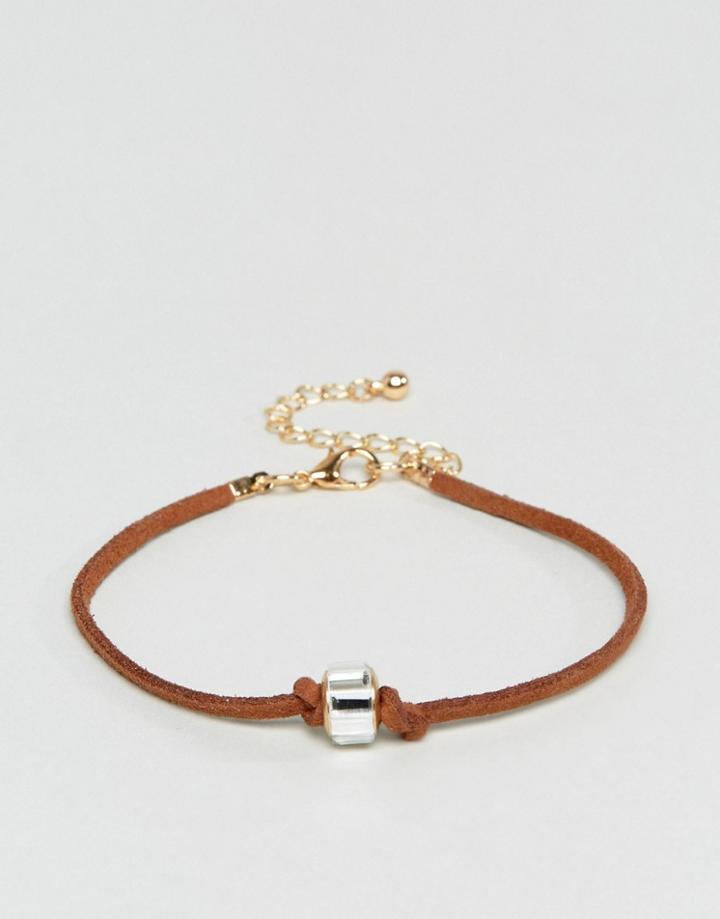 Designb Cord Bracelet In Brown Exclusive To Asos - Brown