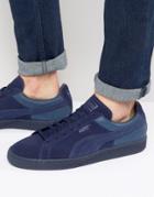 Puma Suede Classic Casual Emboss Sneakers In Blue 36137202 - Blue