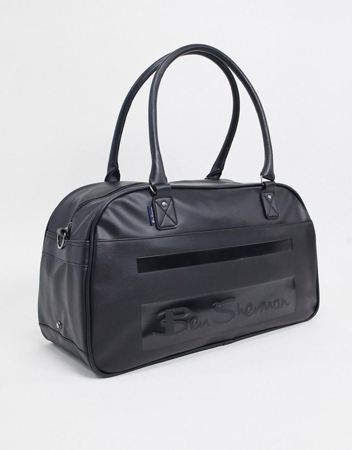 Ben Sherman Pu Stripe Carryall-black