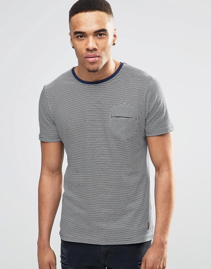 Ringspun Paulino Striped T-shirt - White