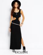Rokoko Cut Out Maxi Dress - Black