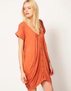 Staple Drawn To You Dress - Orange