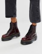 Dr Martens Vegan Jadon Ii Chunky Ankle Boots In Cherry