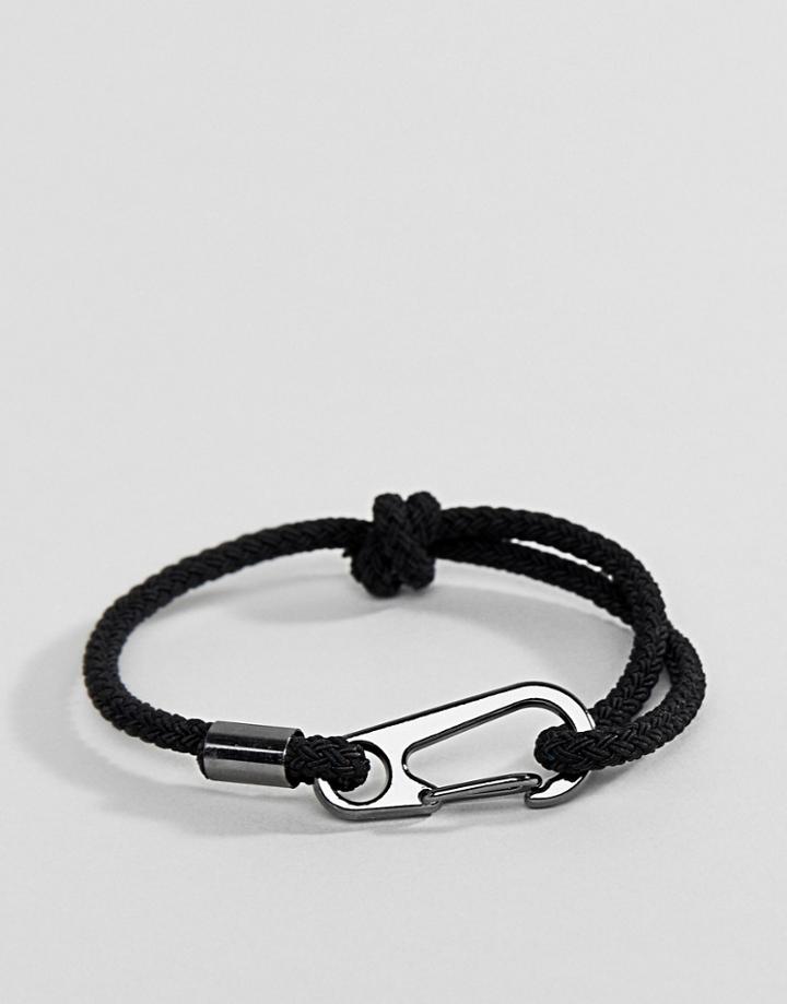 Icon Brand Black Cord Bracelet - Black