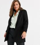 Vero Moda Curve Longline Blazer - Black