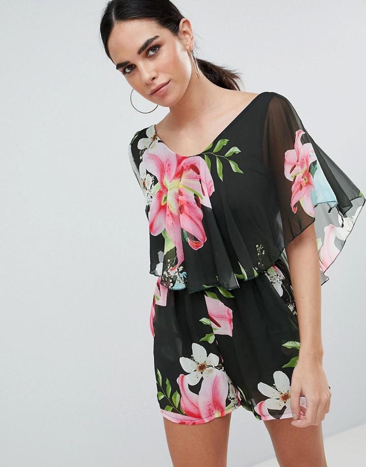Love Printed Romper - Multi