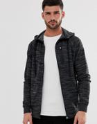Only & Sons Zip-up Hoodie With Chest Pocket-gray
