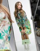 Liquorish Mini Shirt Dress In Tiger Print-multi