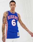 Mitchell & Ness Philadelphia 76ers Julius Erving Swingman Tank In Blue - Blue