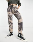 Madewell Tie Dye Sweatpants In Wash Black - Part Of A Set-multi