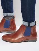 Red Tape Chelsea Boots In Tan Leather - Tan
