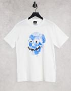 Ps Paul Smith Floral Skull T-shirt In White