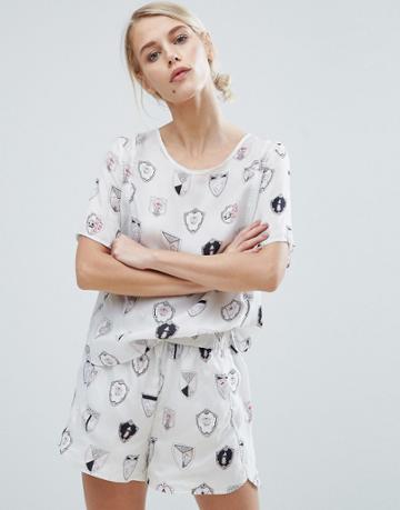 Storm & Marie Odette Shield Print Tee - White