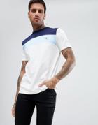 Fred Perry Sports Authentic Color Block T-shirt In White - White