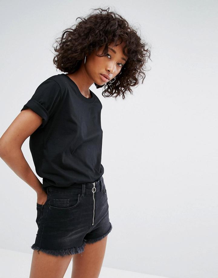Noisy May Boyfriend T-shirt - Black