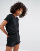 Noisy May Boyfriend T-shirt - Black