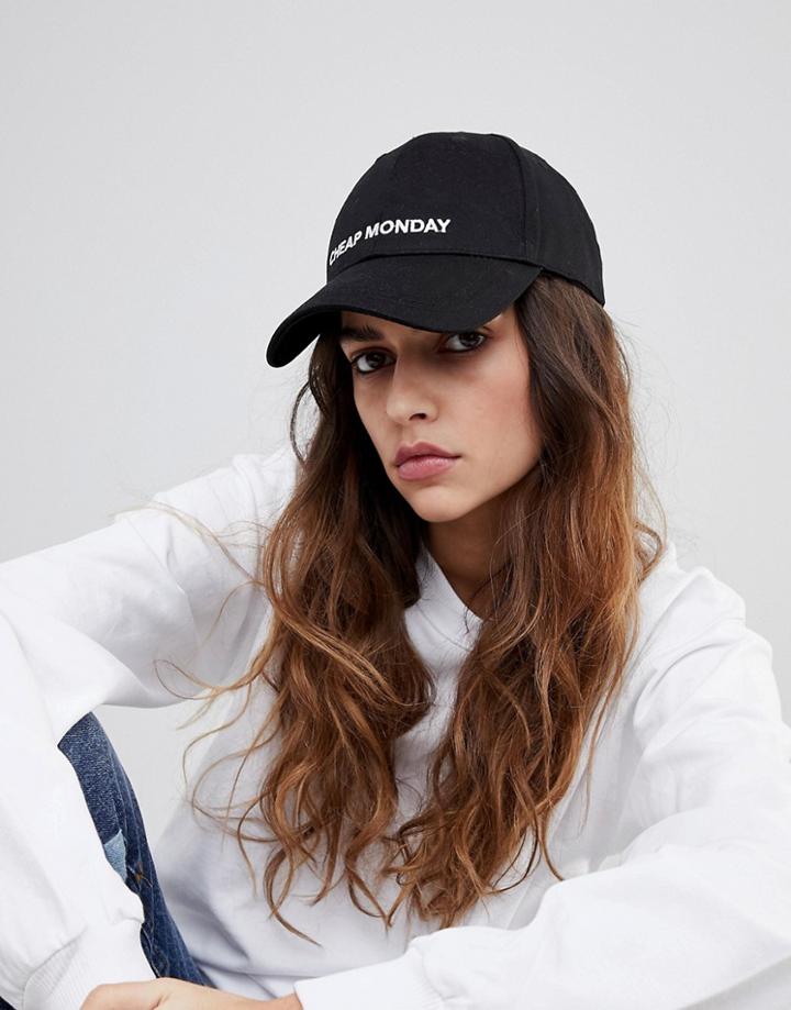Cheap Monday Logo Cap - Black