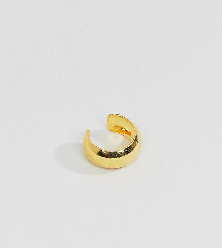 Kingsley Ryan Sterling Silver Gold Plated Chunky Ear Cuff - Gold