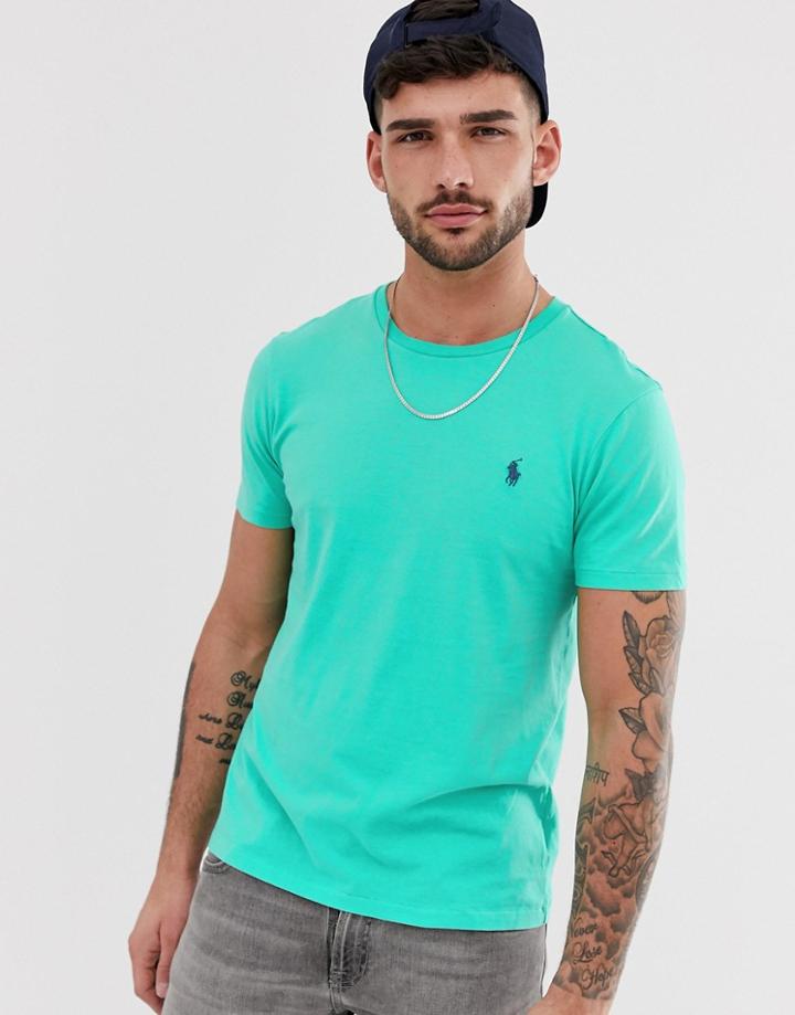 Polo Ralph Lauren Player Logo T-shirt In Bright Green