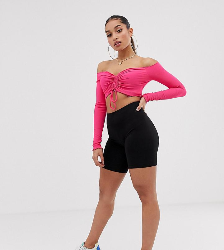 Collusion Petite High Waist Legging Shorts